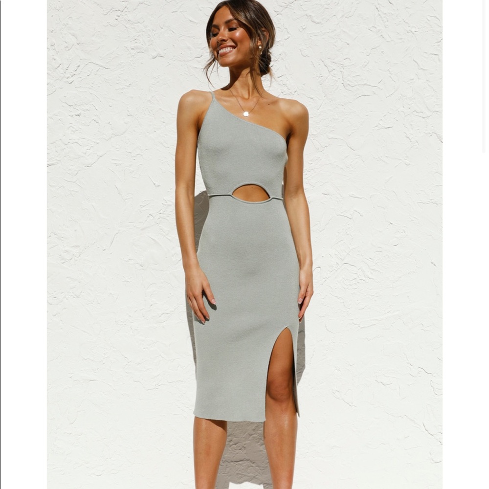 Ellis dress sage